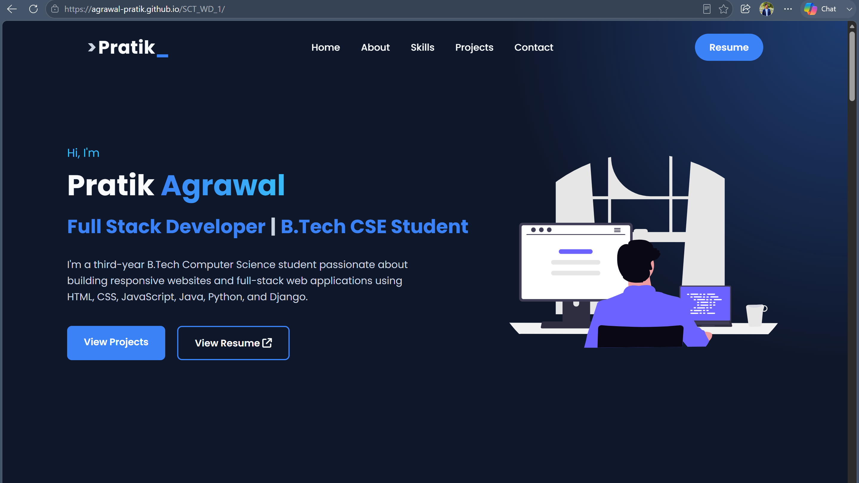Pratik Agrawal | Full Stack Developer