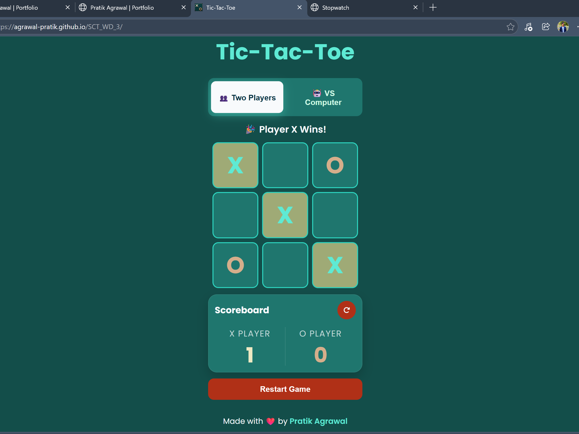 Tic-Tac-Toe Game